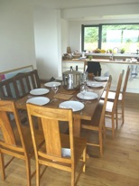 table set for eight